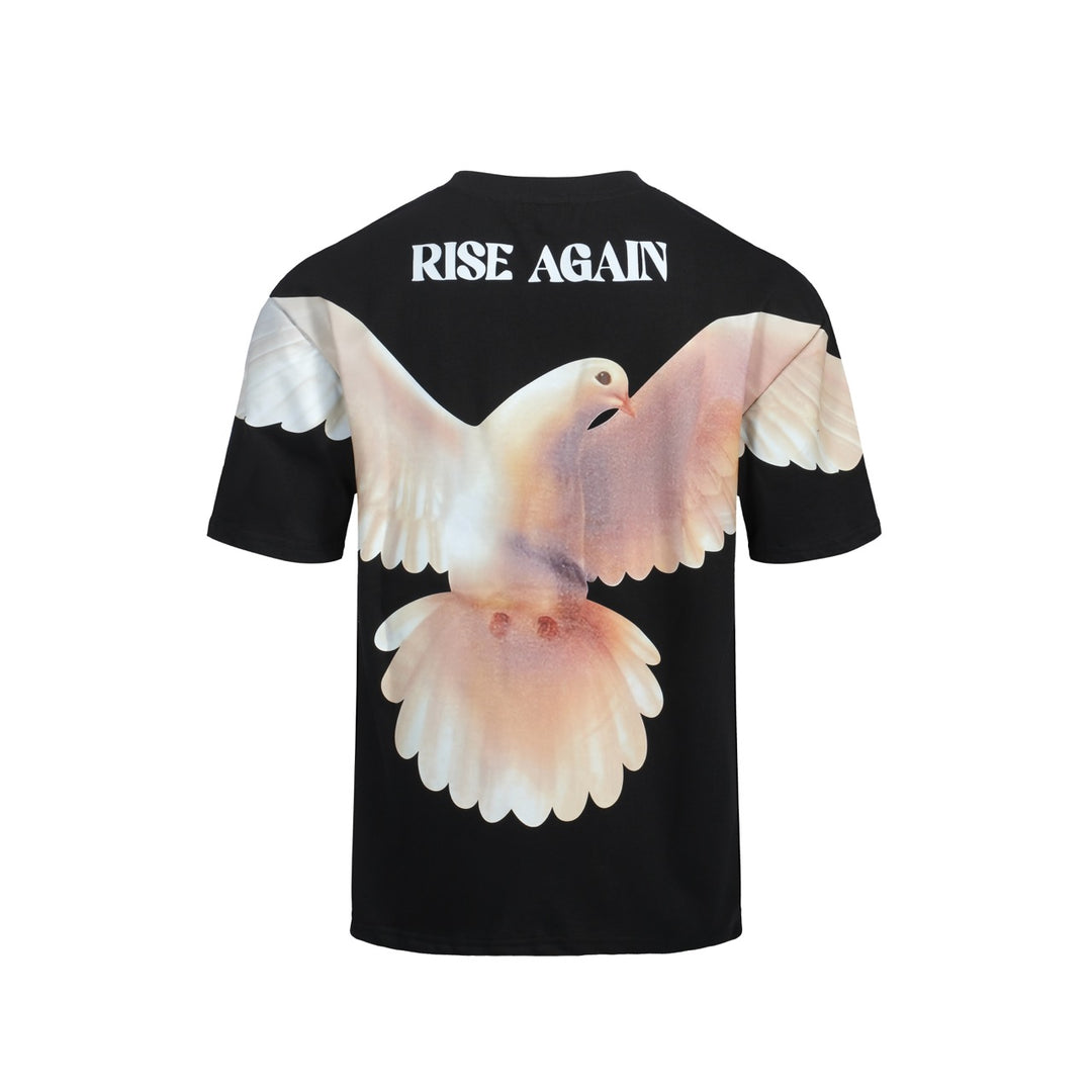 Men's Multiple colors cotton dove print short sleeve T-shirt