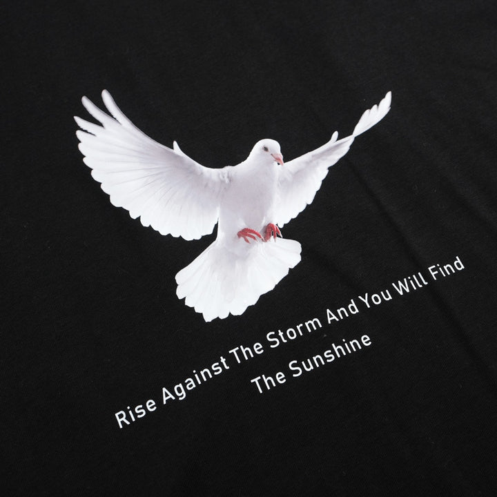 Men's Multiple colors cotton dove print short sleeve T-shirt